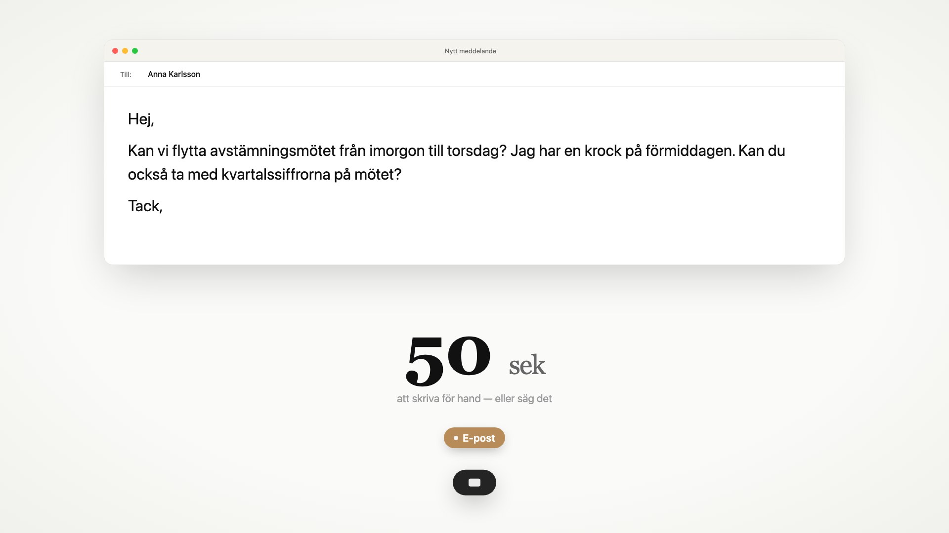 Sægas flytande inspelningspill med waveform